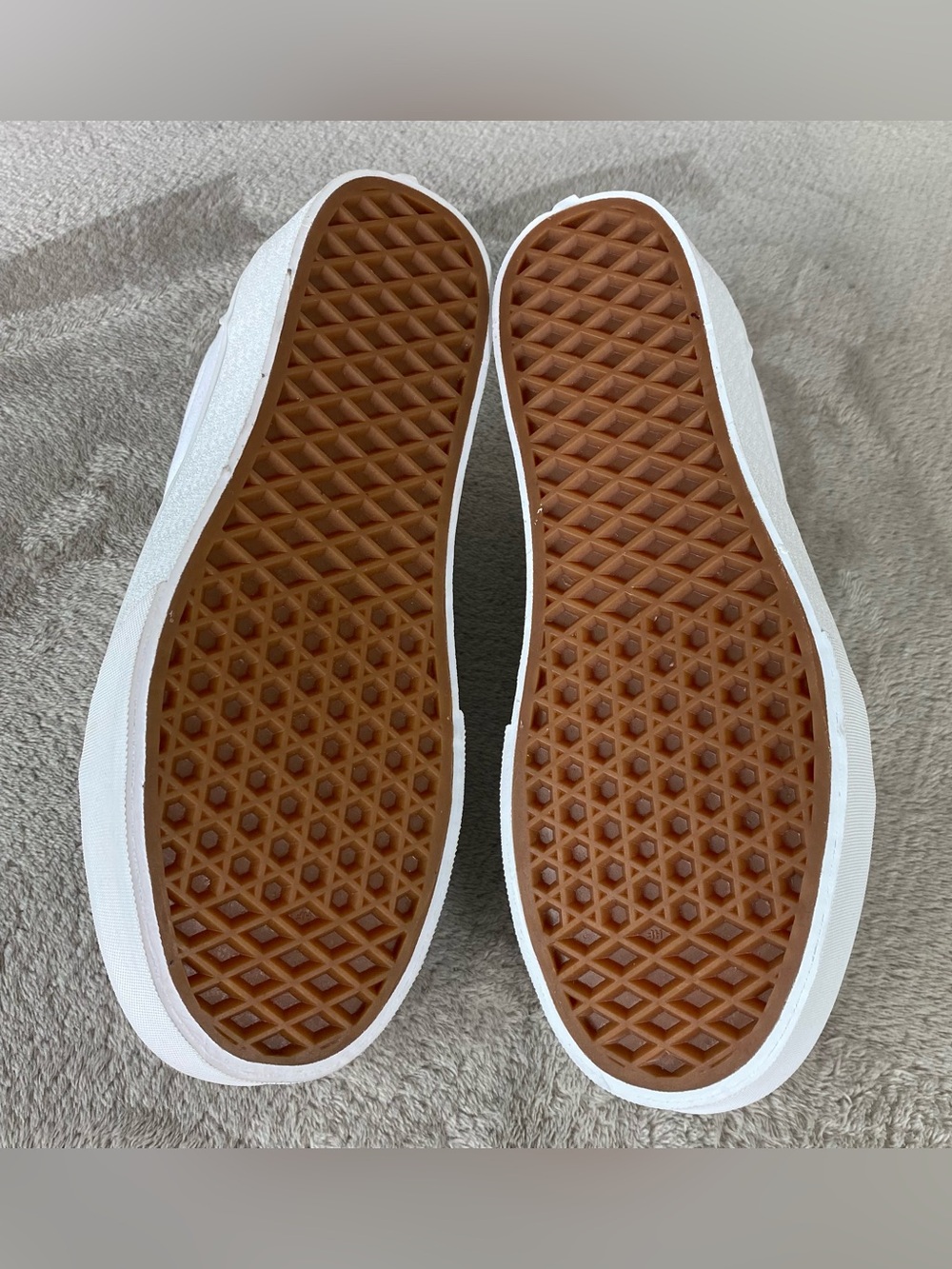 Vans Old Skool Stackform Shoes Womens Size 8 True White Canvas Platform NEW - Picture 9 of 10